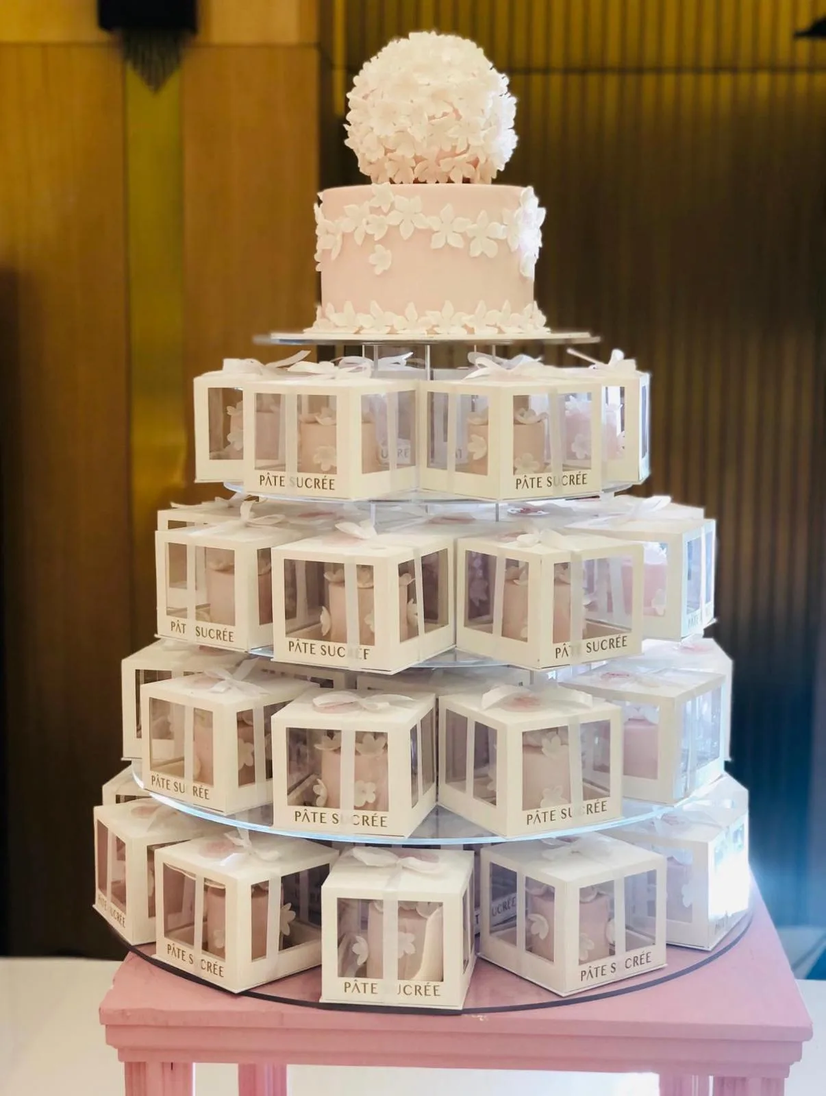 Cake give aways tower