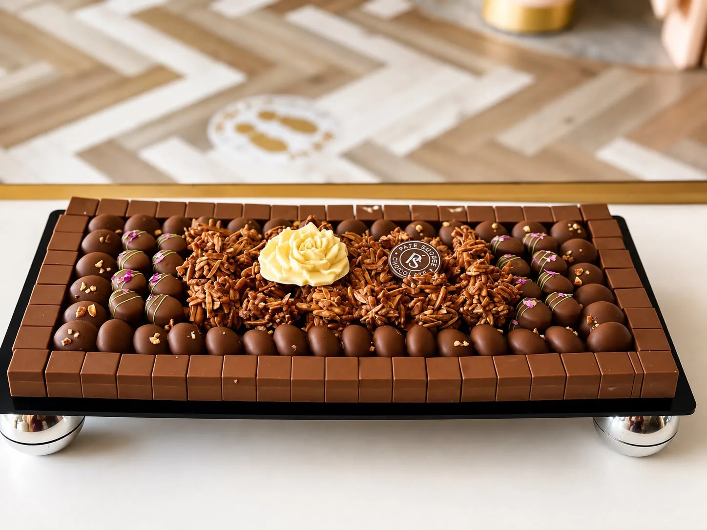 LONG BLACK ACYLIC TRAYS