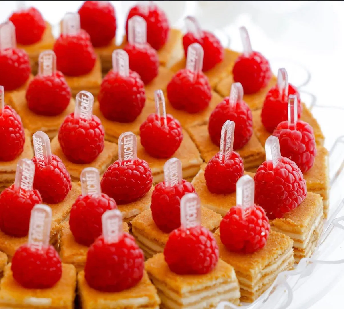 Honey cake with Raspberry