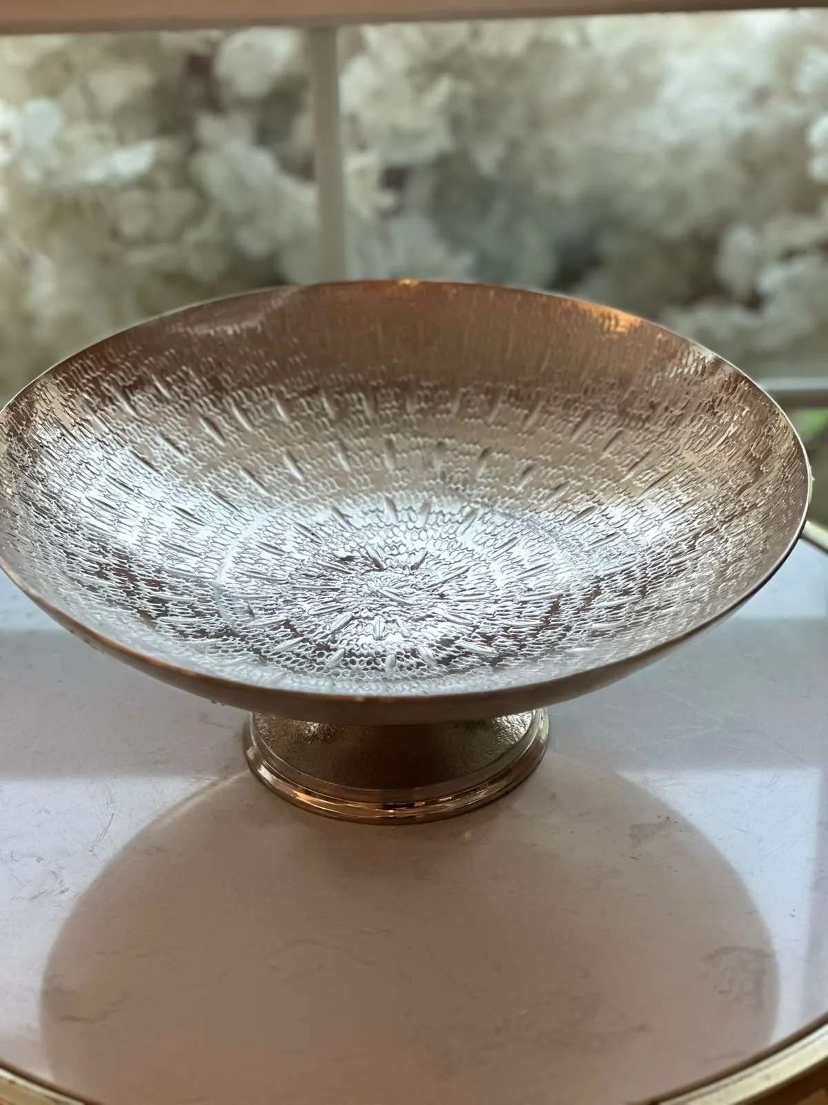SILVER BOWL STAND TRAYS
