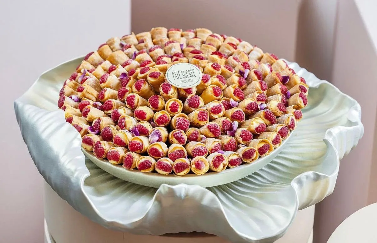 Baklava raspberry cone